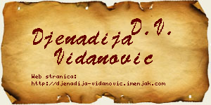 Đenadija Vidanović vizit kartica